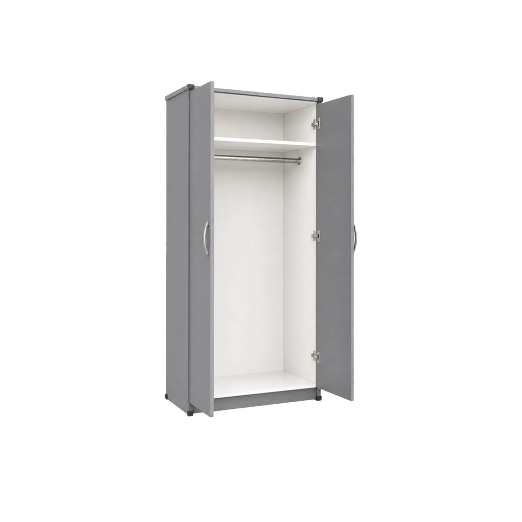 Lady Wardrobe - Grey, empty interior with full-height hanging space