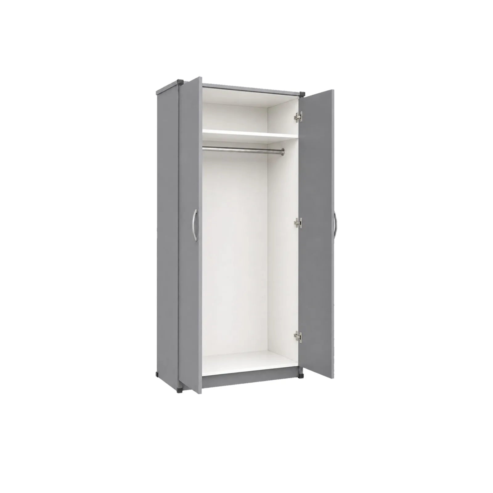 Lady Wardrobe - Grey, empty interior with full-height hanging space