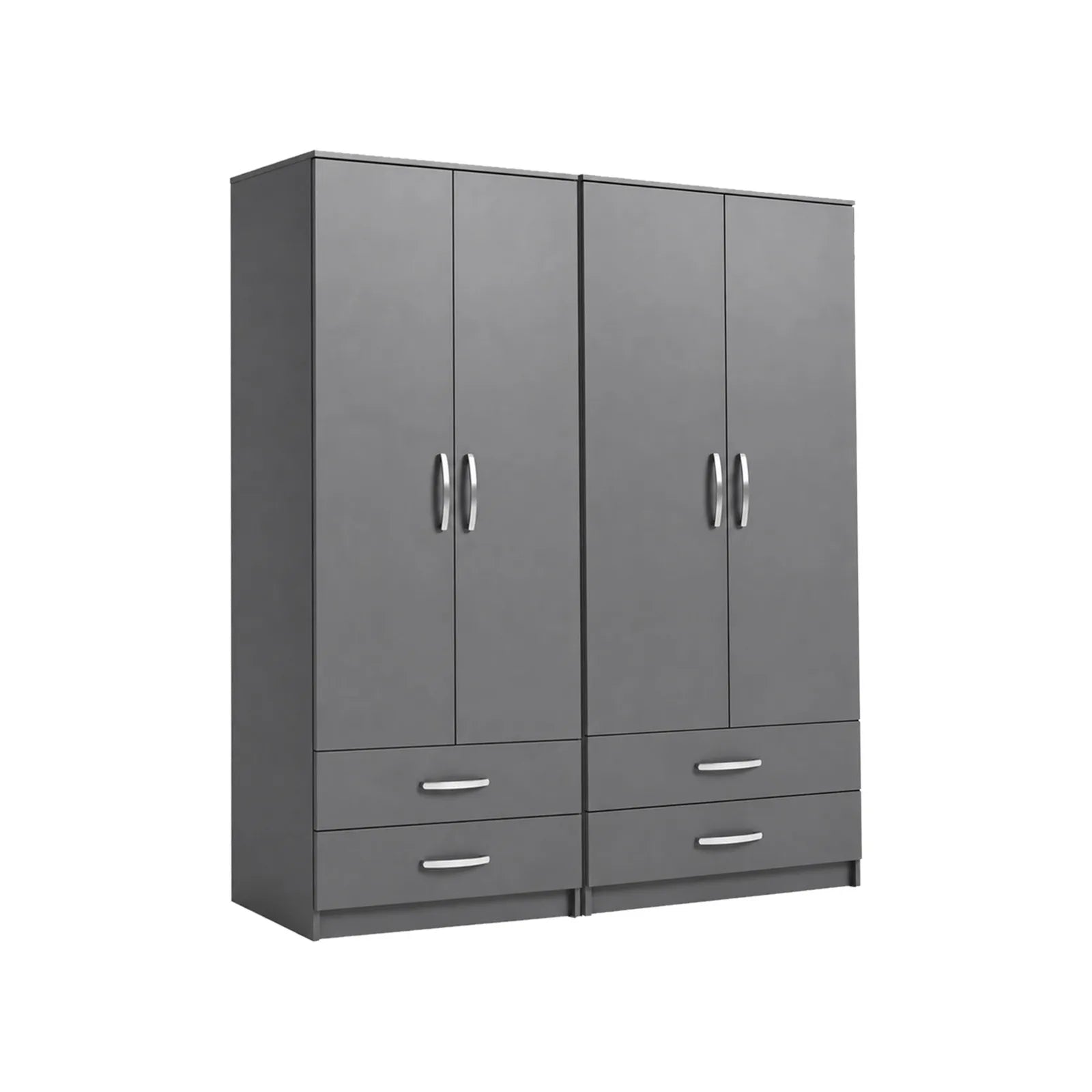 Double Gents Wardrobe - Grey, without mirror