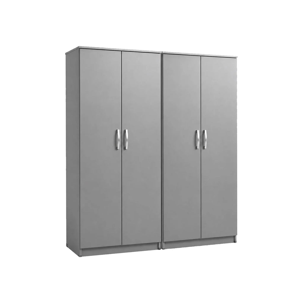 Double Lady Wardrobe - Grey, without mirror