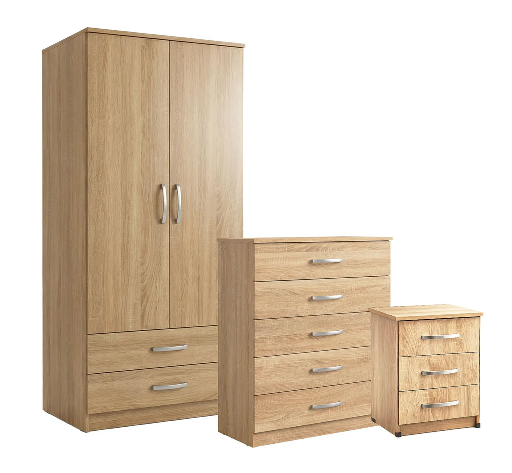 Bedroom Set - Oak, Gents, without mirror