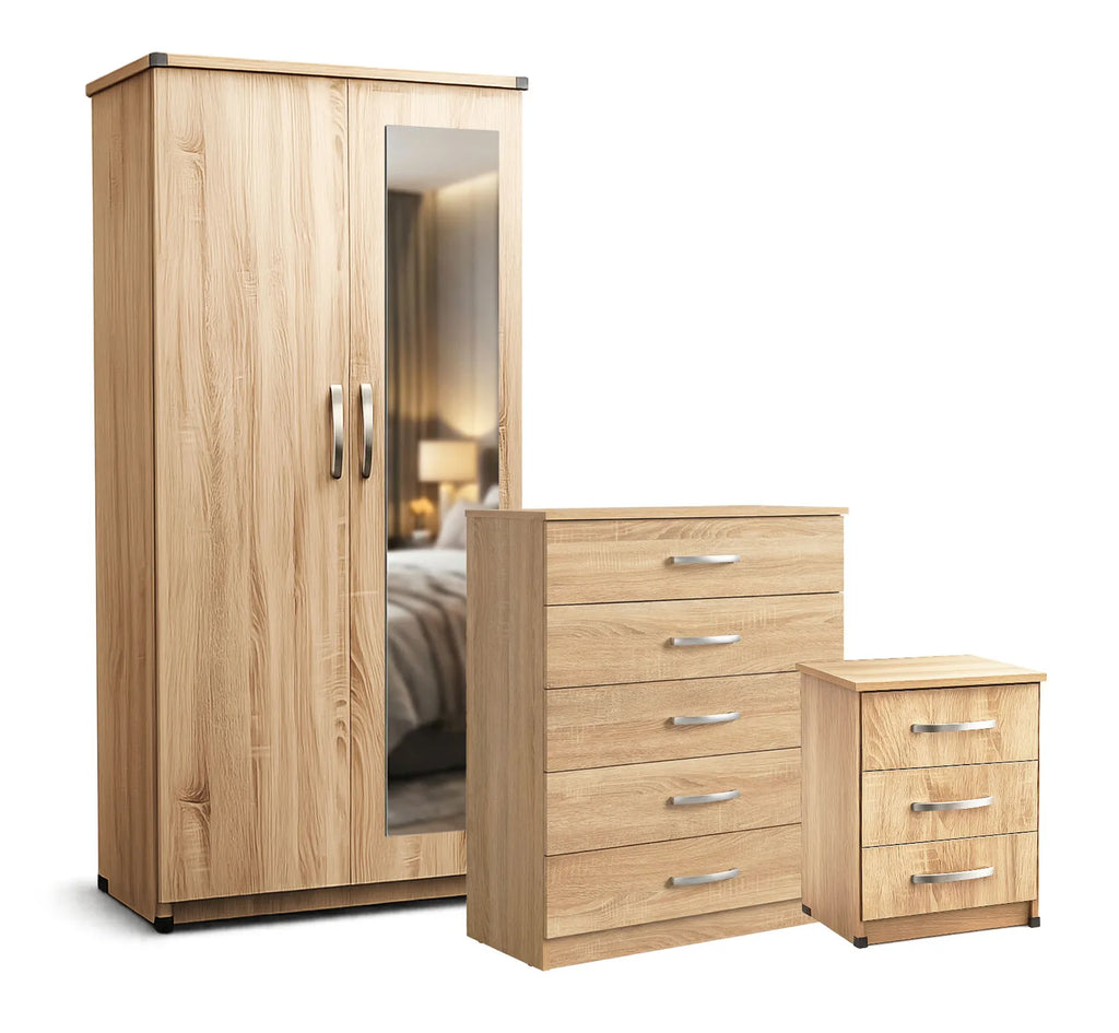 Bedroom Set - Oak, Lady, with mirror