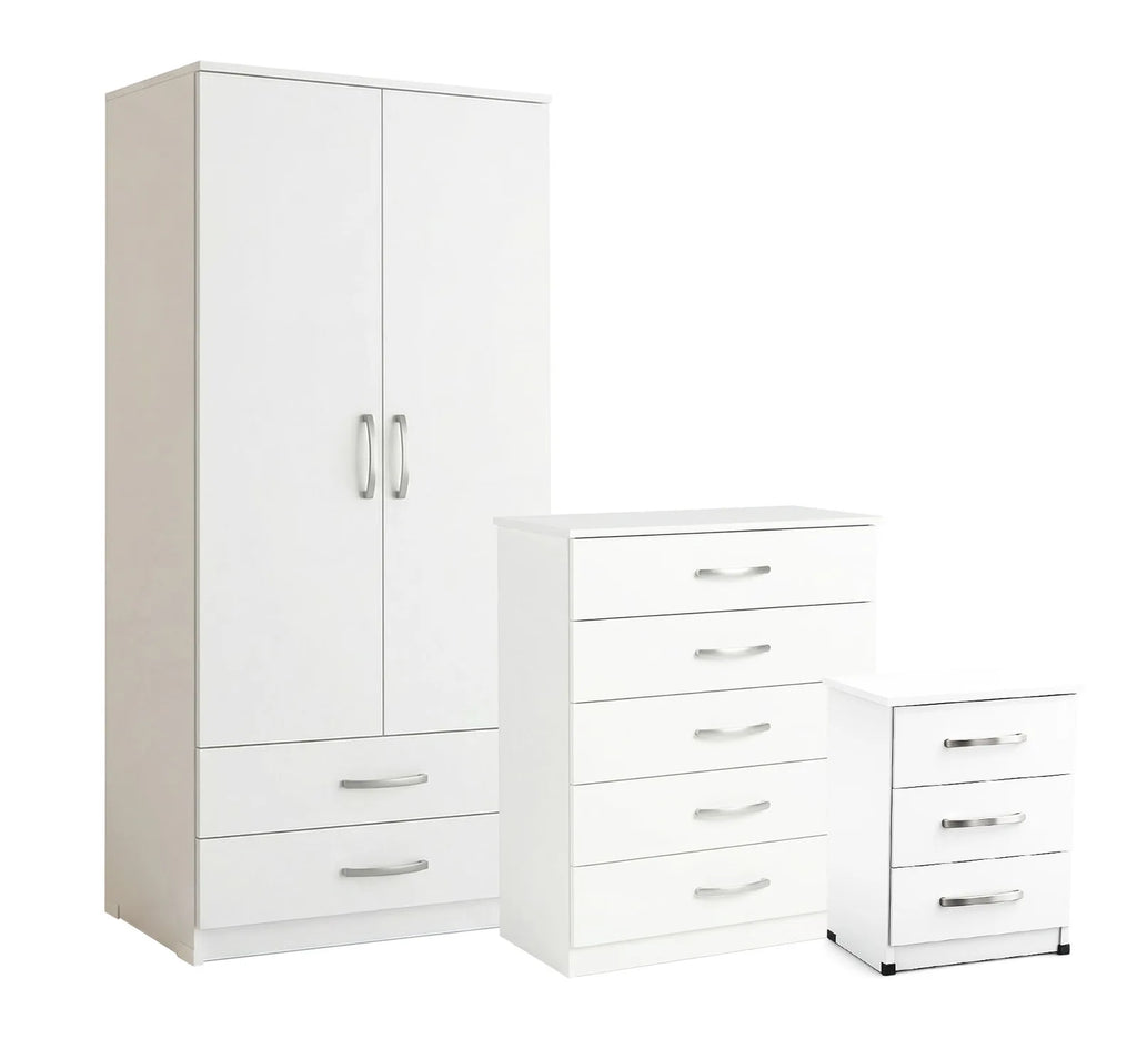 Bedroom Set - White, Gents, without mirror
