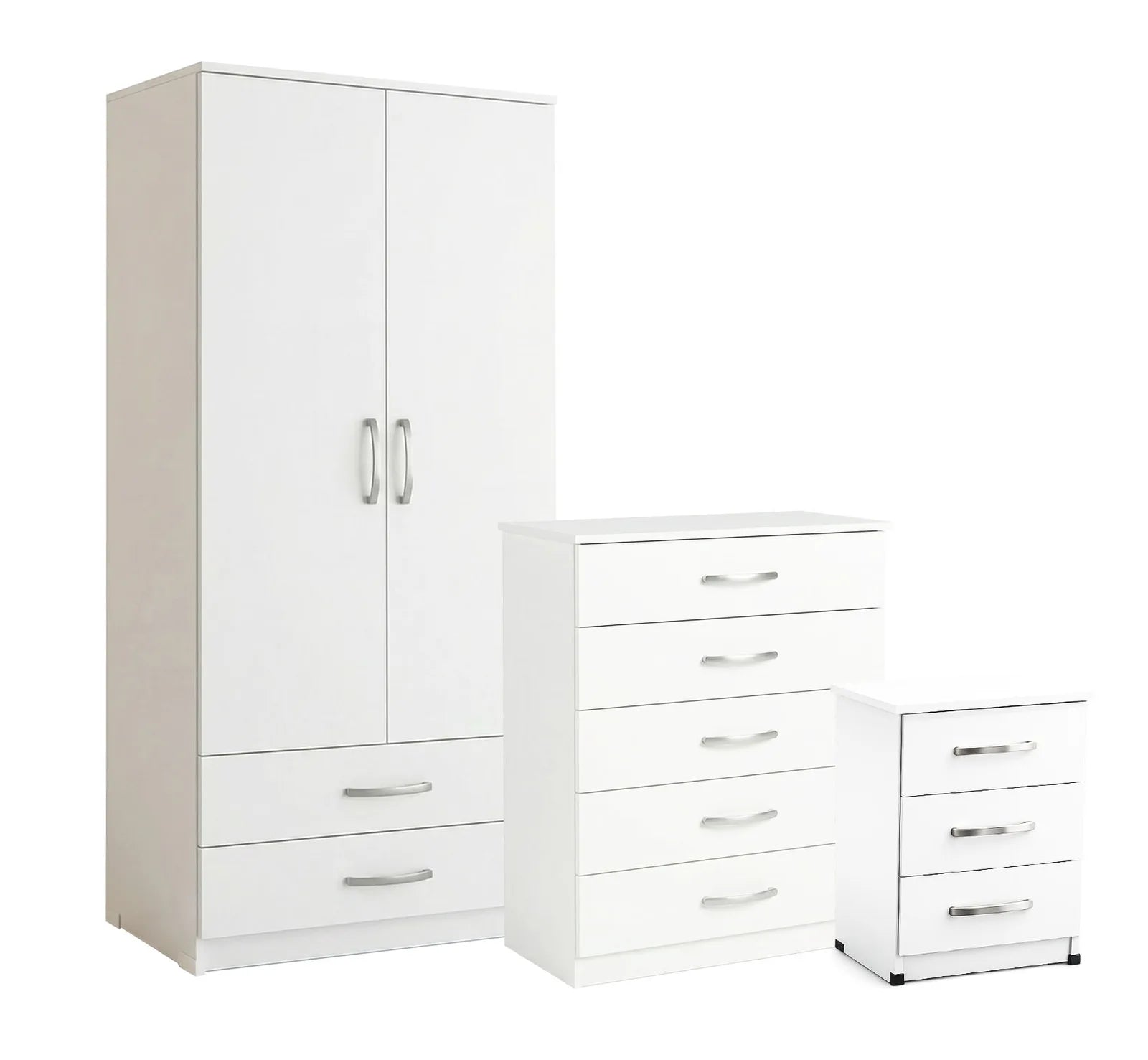 Bedroom Set - White, Gents, without mirror